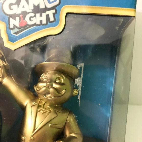 Family Game Night Toys R Us Exclusive Mr Monopoly Trophy Gold Damaged Box - Picture 5 of 16